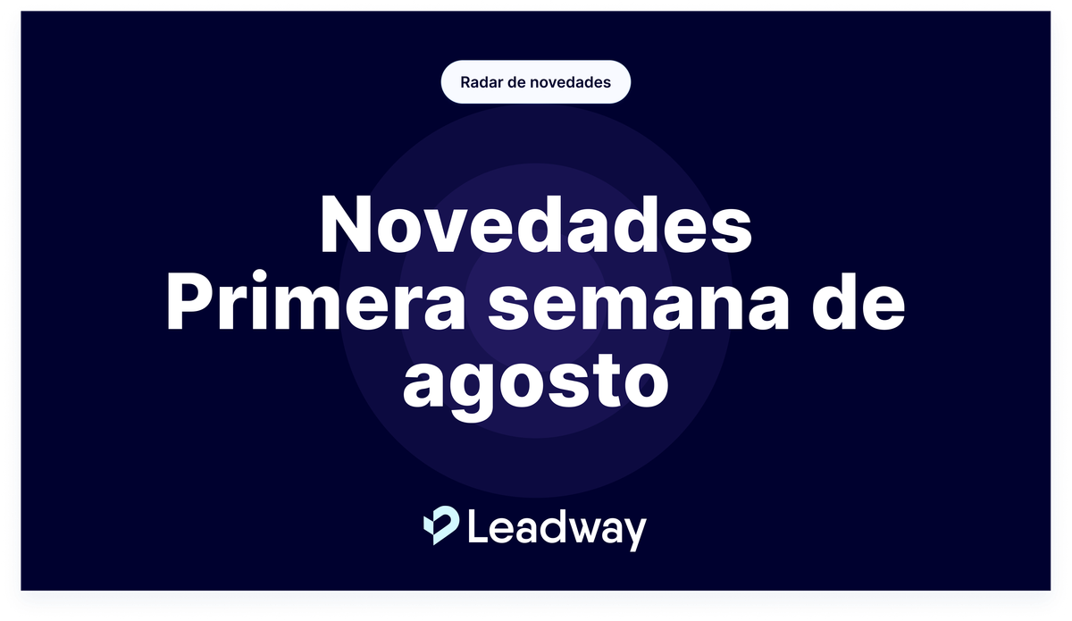 Novedades - Primera semana de agosto