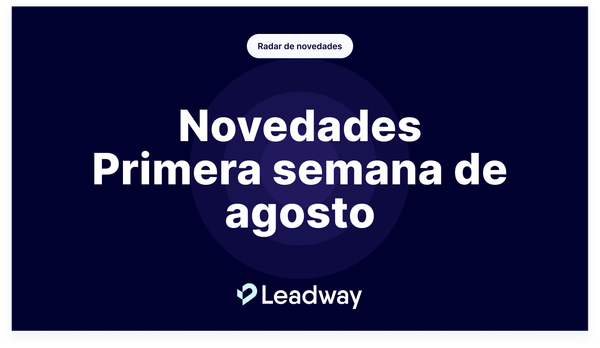 Novedades - Primera semana de agosto