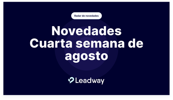 Novedades - Cuarta semana de agosto