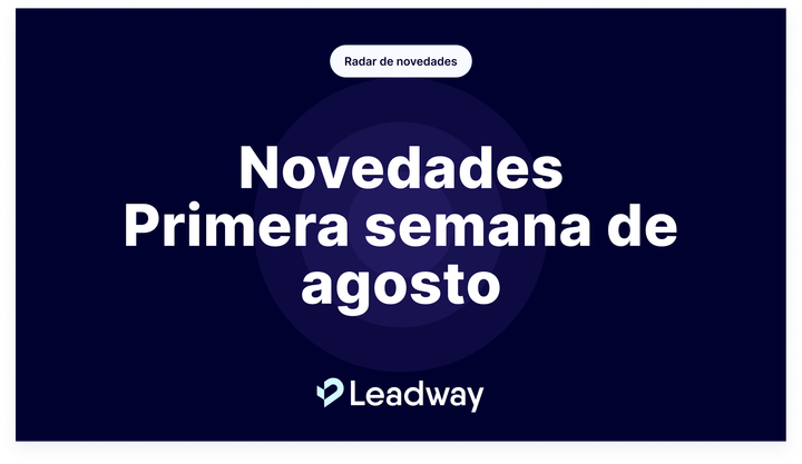 Novedades - Primera semana de agosto