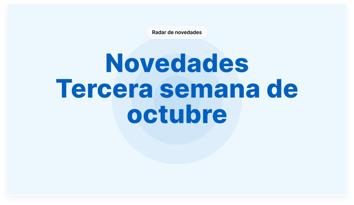 Novedades - Tercera semana de octubre