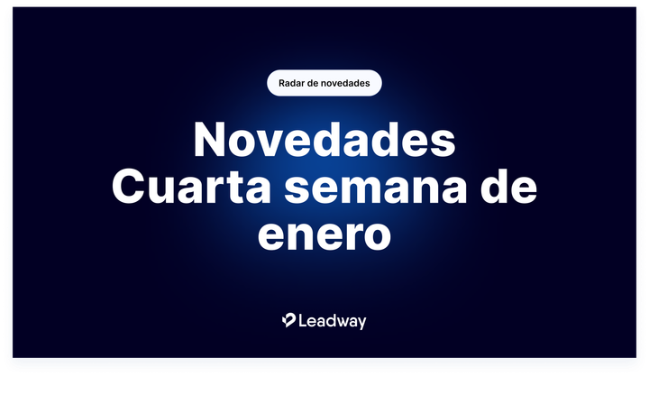 Novedades Cuarta semana de enero